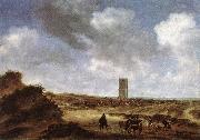 RUYSDAEL, Salomon van View of Egmond aan Zee f oil